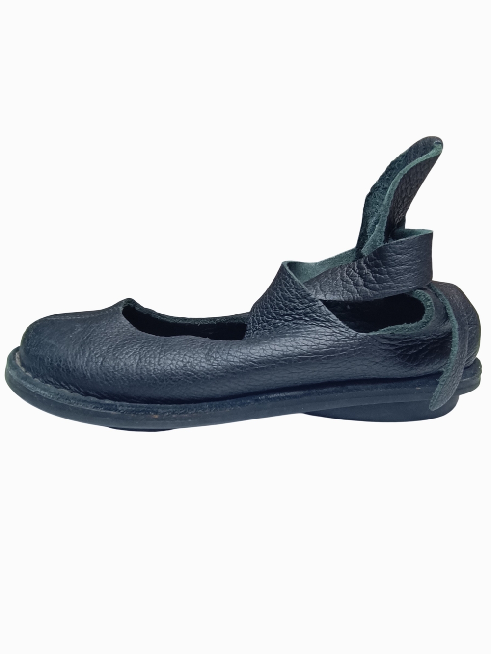 Trippen Germany Black Leather Octopus Mystic Ballet Flats Size 38